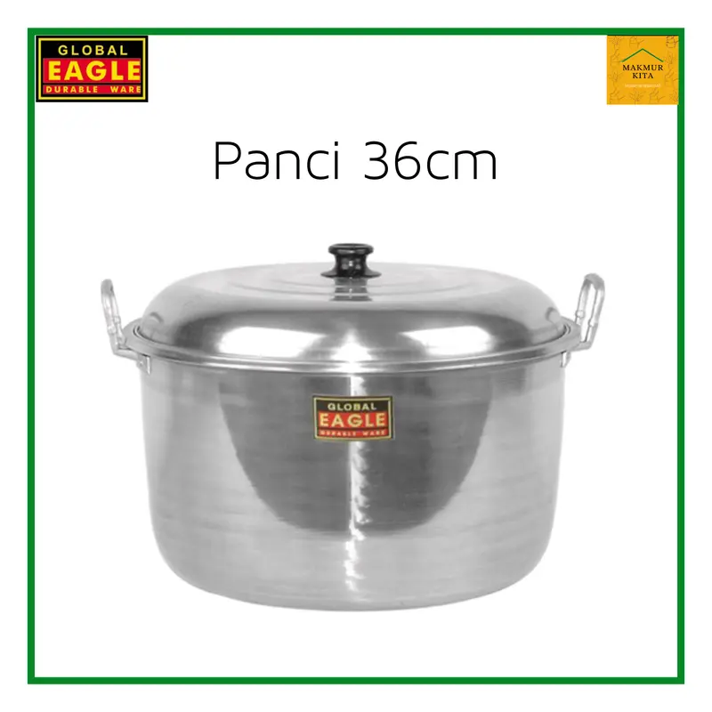 Panci Aluminium 33 36 40 45 CM Global Eagle Besar / Panci Besar Jawa Maspion / Panci Masak Jumbo 4