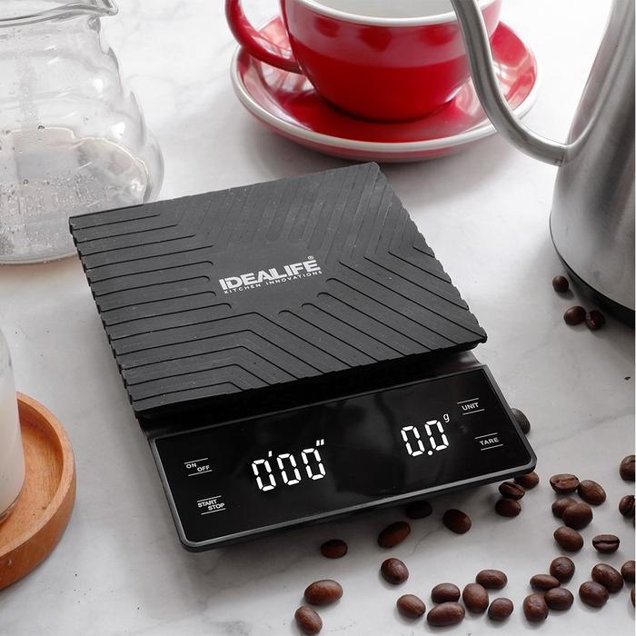 Gambar IDEALIFE - Digital Coffee Scale – 3Kg/0.1GR - Timbangan Kopi IL-500A dari IDEALIFE Outlet Jakarta Utara Tokopedia