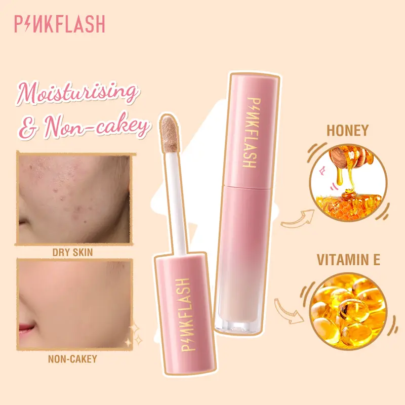 PINKFLASH #OhMyBreath Liquid Concealer Full Coverage PFF04 2