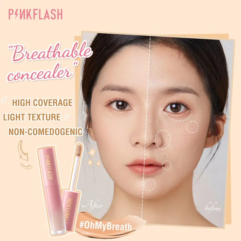 PINKFLASH #OhMyBreath Liquid Concealer Full Coverage PFF04 1