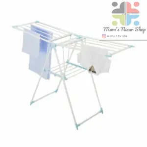 Jemuran pakaian lipat Krisbow medium bagus kuat berkualitas tinggi