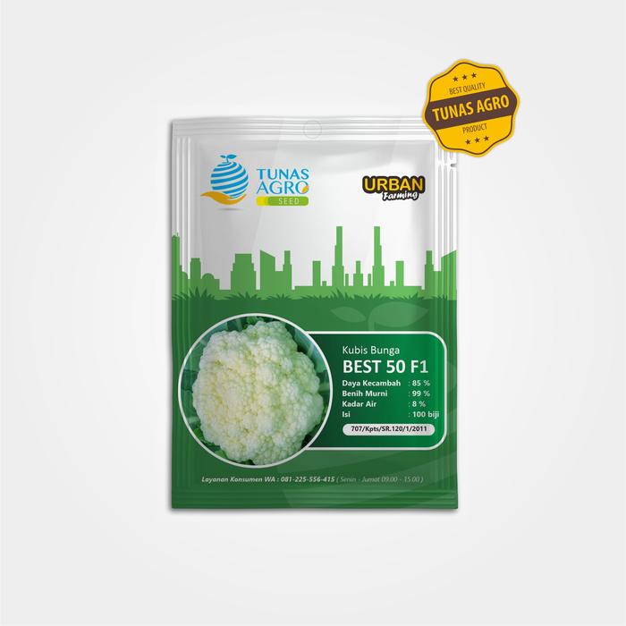Gambar BENIH KUBIS BUNGA BEST-50 F1 Kemasan Urban Farming dari Tunas Agro Persada Kab. Demak Tokopedia