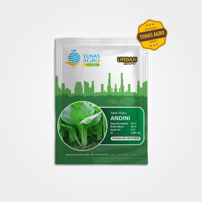 Gambar BENIH SAWI HIJAU ANDINI Kemasan Urban Farming dari Tunas Agro Persada Kab. Demak Tokopedia