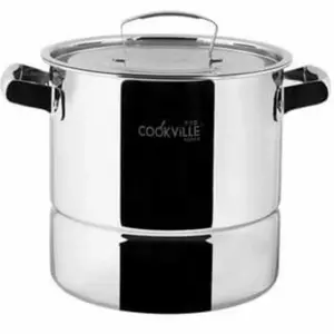 COOKVILLE 22 CM Deep Steamer Pot ~ Panci Kukusan Stainless