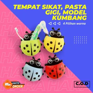 Tempat Sikat Gigi Odol Motif Kumbang LUCU