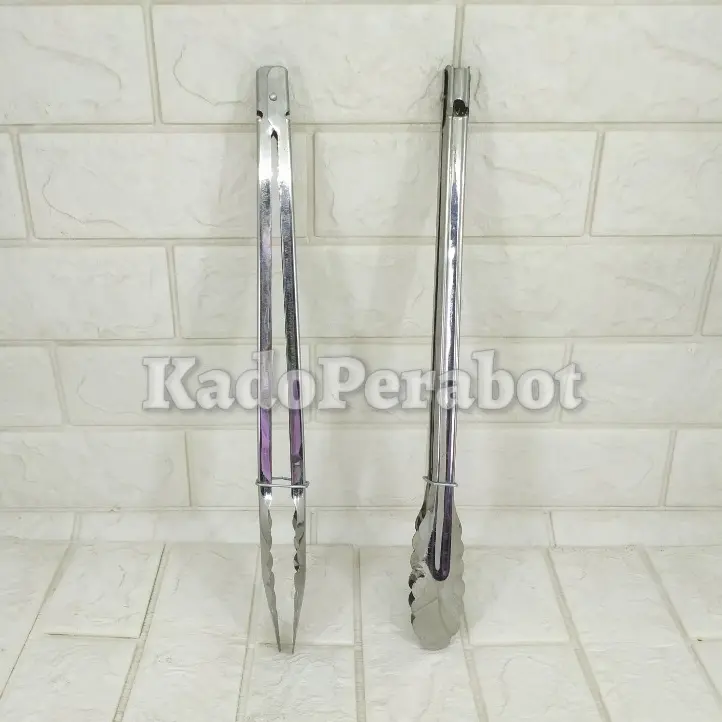 Capitan Food Clip Stainless Steel 40Cm - Capitan Panjang Jumbo Bbq