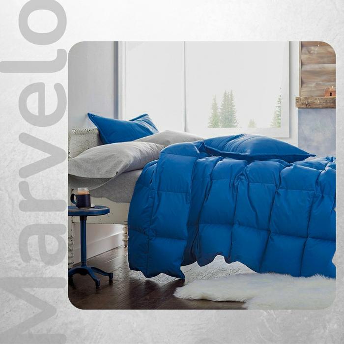 Gambar Marvelo Bedcover Sprei Set Katun Tinggi 30 Biru Navy Size 180 cm dari Marvelo Bedding Kab. Sleman Tokopedia