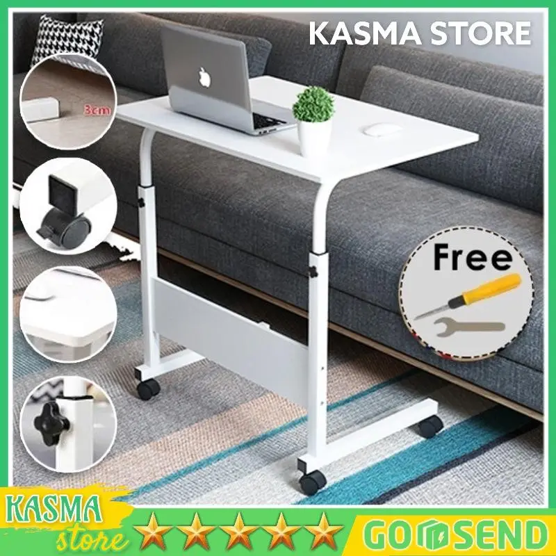 Meja Laptop Roda Standing Desk Adjustable Meja Laptop Lipat Portable