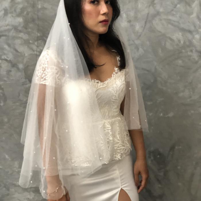 Gambar Sarkara Wedding Veil Mutiara with Blush - 1 dari Sarkara Kota Tangerang Selatan Tokopedia