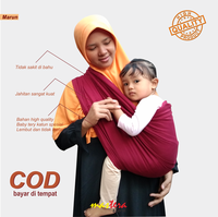 Gambar Gendongan Bayi Polos Maroon Hitam Bahan Kaos Baby Tery Special Katun - Hitam, S dari Mastera Store Kab. Bantul 4 Tokopedia