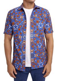 Gambar Batik Fractal Kemeja Pria Motif Batik Elang Biru dari Batik Fractal Kota Bandung 2 Tokopedia