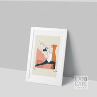 Gambar Lukisan Yoga Minimalis Bingkai Hiasan Dinding Dekorasi Ruangan Kamar - Putih dari LANCARI Kota Administrasi Jakarta Pusat 4 Tokopedia