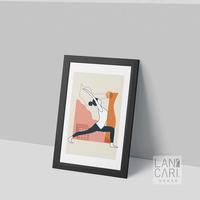 Gambar Lukisan Yoga Minimalis Bingkai Hiasan Dinding Dekorasi Ruangan Kamar - Putih dari LANCARI Kota Administrasi Jakarta Pusat 3 Tokopedia