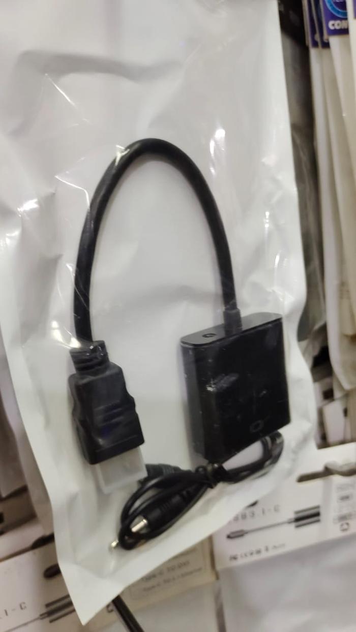 Gambar Adapter Converter HDMI To VGA + Audio Baru dari NBComputer Kota Cimahi Tokopedia