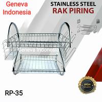Gambar Rak Piring Dapur Stainless 2 Susun Model S dari Geneva Indonesia Kota Administrasi Jakarta Barat 4 Tokopedia