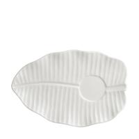 Gambar Saucer / Tatakan Cangkir Jenggala Banana Leaf 20 x 13 x 2 cm Putih dari Jenggala Keramik Bali Kab. Badung 1 Tokopedia