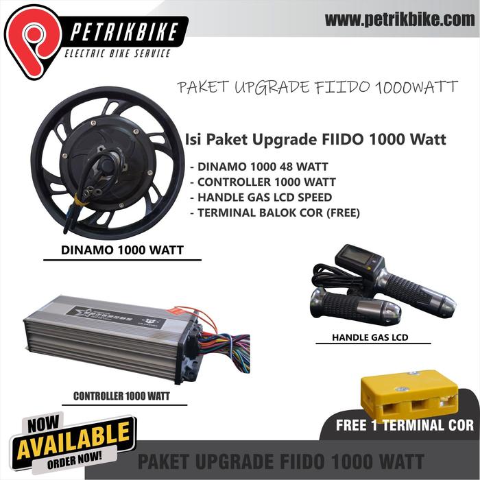 Gambar Paket Upgrade Scooter Fiido 1000 watt dari Dyvolt Ev Shop Kota Bekasi Tokopedia