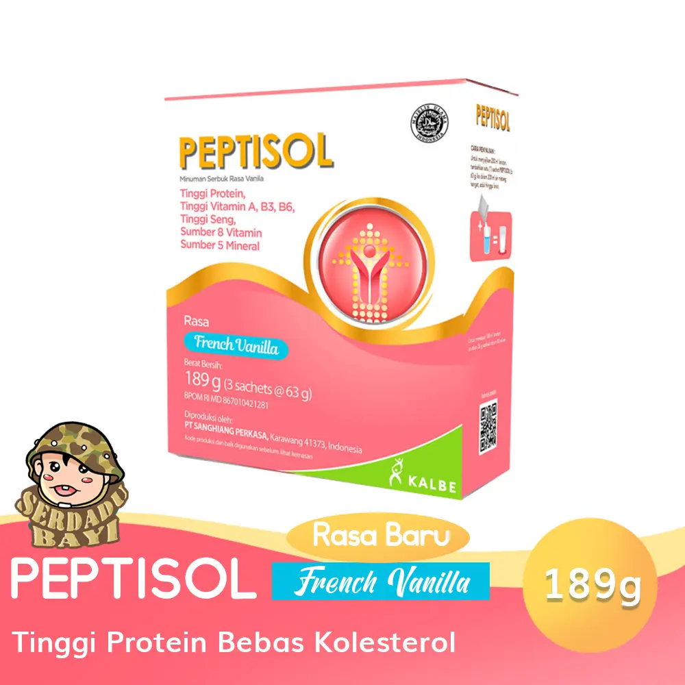 Peptisol Vanila / Coklat 189 gram