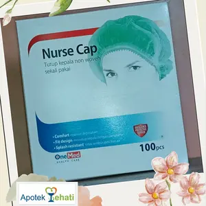 NURSE CAP | TUTUP KEPALA NON WOVEN ONE MED per BOX