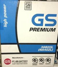 Gambar Aki Mobil GS ASTRA type GS PREMIUM 36B20L NS40ZL 12V 35AH -10135 IN dari Jasutra Motor Kab. Bekasi 1 Tokopedia