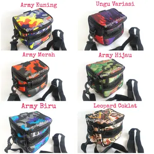 Mini Travel Pouch Oval 2 in 1 Motif Tas Hewan Kecil Sugar Glider Tupai