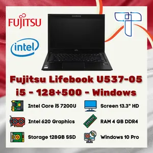 Laptop Notebook Fujitsu Lifebook U5 U537 05 - i5 - 128 + 500 GB - Win