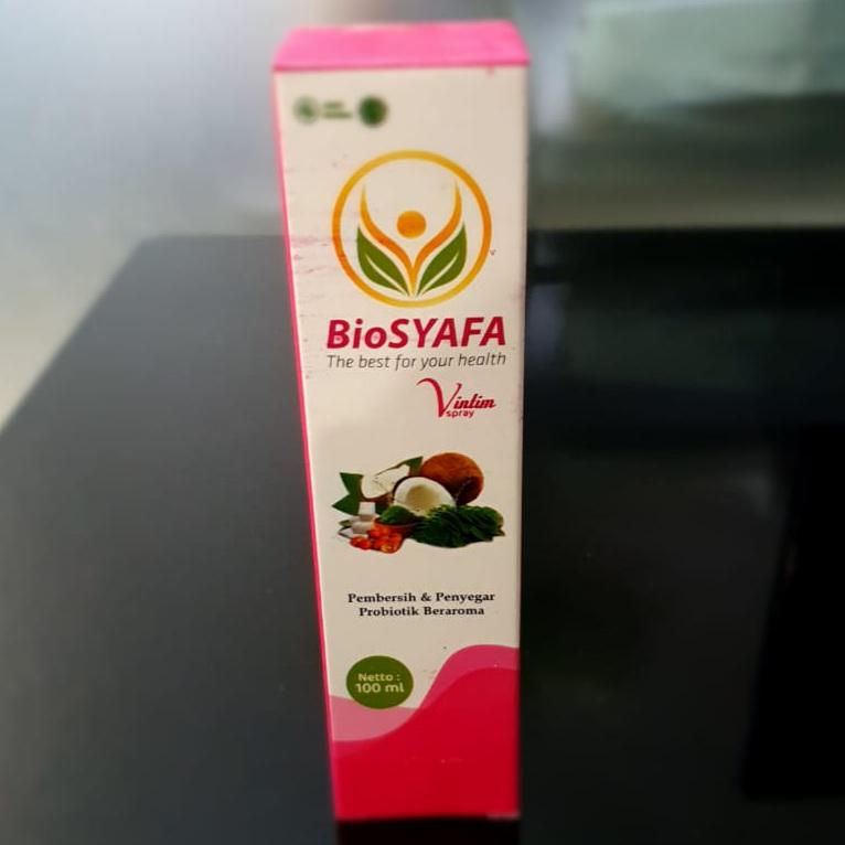 Biosyafa v intim spray ~ harum, rapat, dan mengurangi keputihan.
