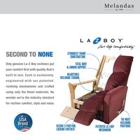 Gambar La-Z-Boy Sofa Premium Fabric Empire Loveseat Recliner - Grey dari La-Z-Boy Indonesia Kota Tangerang 5 Tokopedia