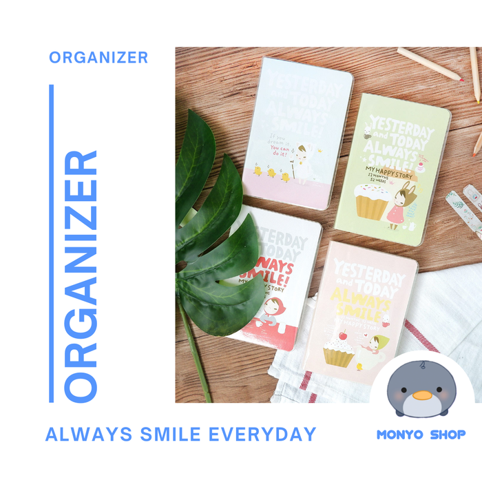 Gambar Organizer Weekly Planner Buku Tulis Agenda Lucu [Always Smile] dari Monyoshop Kota Tangerang Selatan Tokopedia