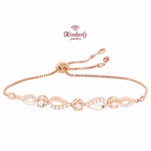 Gelang Rantai Berlian Model Serut KBE627511 - Kimberly Jewellery