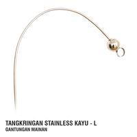 Gambar Tangkringan Stainless Kayu XL + gantungan Mainan parrot dari Java Aviary Kota Administrasi Jakarta Selatan 5 Tokopedia