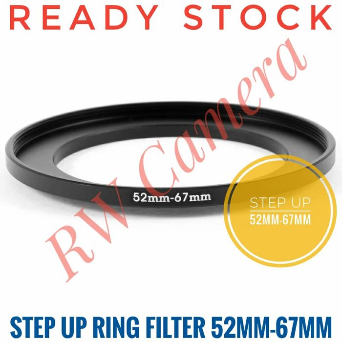 Gambar Step Up Filter Ring 52 Ke 67 52mm to 67mm 52-67 Adapter Lensa Kamera Camera Converter dari RW Camera Kota Tangerang Selatan Tokopedia