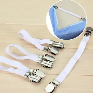 Penjepit Clip Sprei Kasur Elastic Band Holder Gripper 4 Pcs