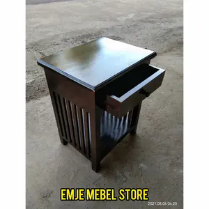 meja outdoor kopi nakas kayu solid meja jati kokoh