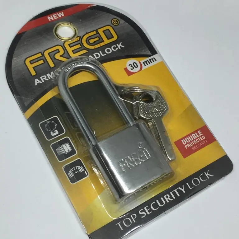 Gembok Pagar Stainless 30mm - 60mm Leher Panjang - Gembok Gudang Freed