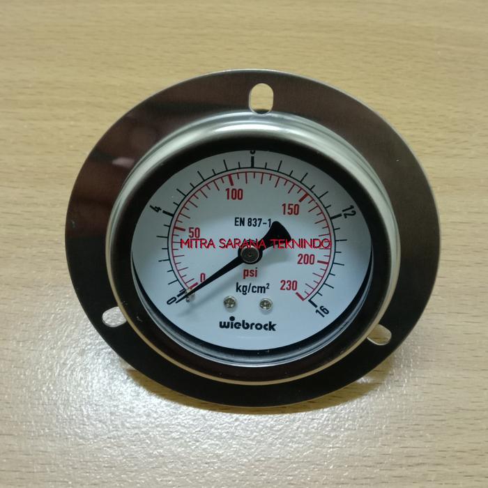 Gambar Pressure / Presure Gauge Payung Full Stainless 2,5 inch 16 bar 230 psi dari Mitra Sarana Teknindo Kota Administrasi Jakarta Barat Tokopedia