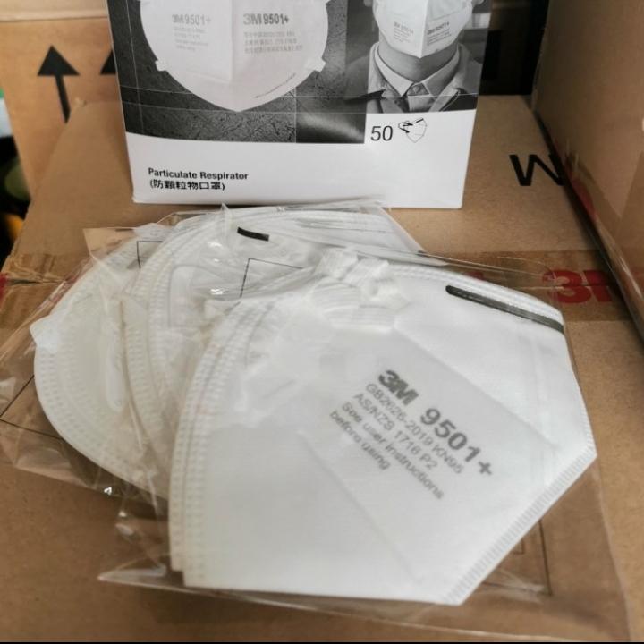 MASKER 3M P2 9501+ KN95 EARLOOP ANTI VIRUS- MEDIS KESEHATAN- 3M MASKER