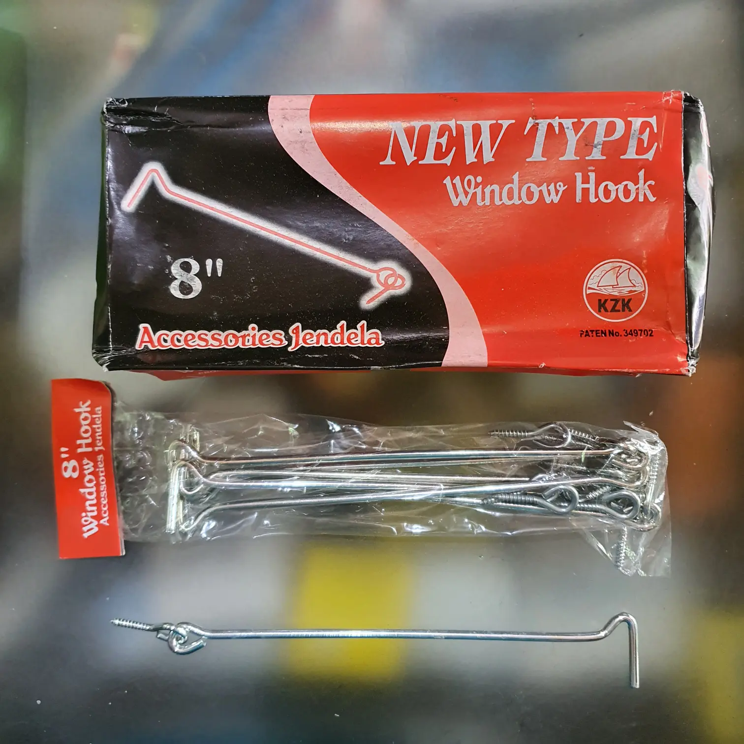 Hak Angin Jendela 8" KZK / Tunjang Kawat 8 in / Window Hook 8 Inch KZK