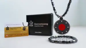 PROMO Kalung bioglass quantum MERAH BIOMAGNET bonus gelang sertifikat