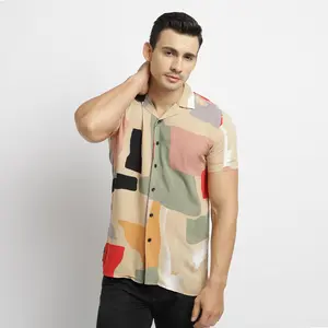 Kemeja hawaiian pria summer shirt kemeja piyama pria lengan pendek