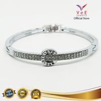 Gambar Gelang Wanita Lapis Emas 18K Kristal Swarovski Bulat - Vee Bracelet - Gold dari Vee Jewelry Store Kota Bekasi 4 Tokopedia