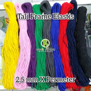Tali frame tenda Tali melar Tali elastis Tali masker ECERAN per meter