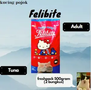 Dry Food Makanan Kering Kucing Felibite 1 kg Murah Repack