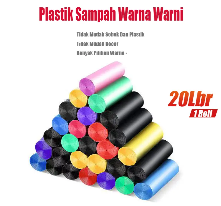 Kantong Plastik Sampah Gulung 45x50 1 Roll isi 20PCS