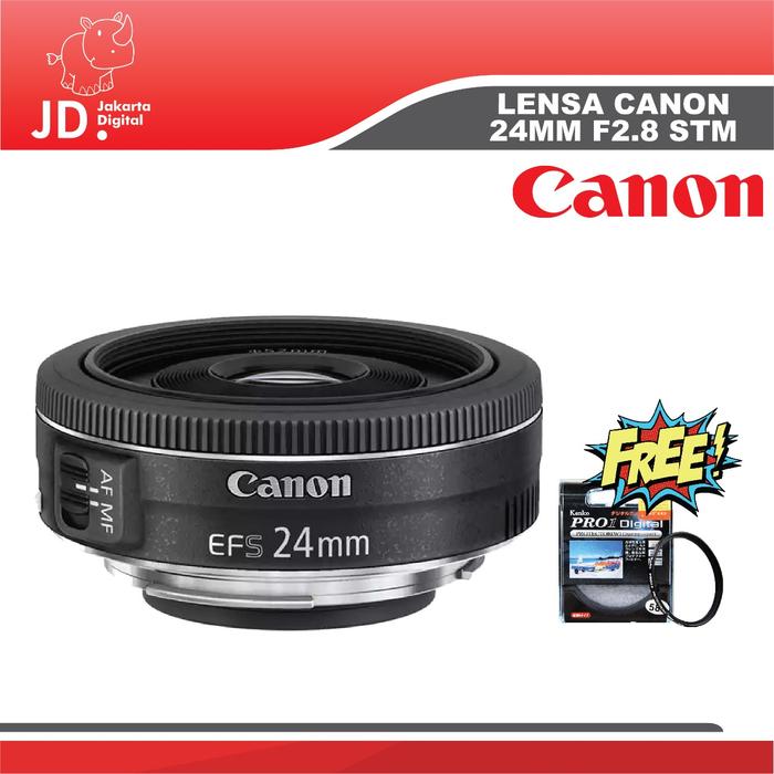 Gambar LENSA CANON 24 F2.8 STM - Canon EF-S 24mm f/2.8 STM dari Jakarta Digital 8 Kota Administrasi Jakarta Pusat Tokopedia