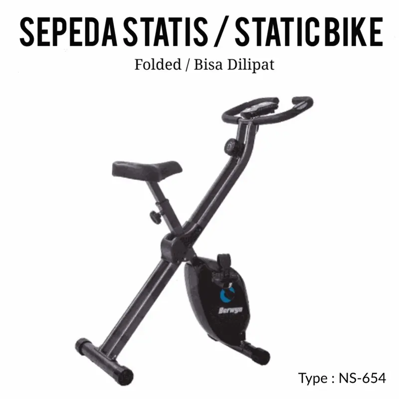 Sepeda Statis Lipat - Folded Static Bike Type NS-654 Home Cardio Gym 0