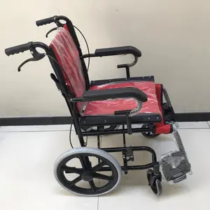 Kursi Roda Sella KY871LB Black Steel Travel Kursi Dorong Wheel Chair