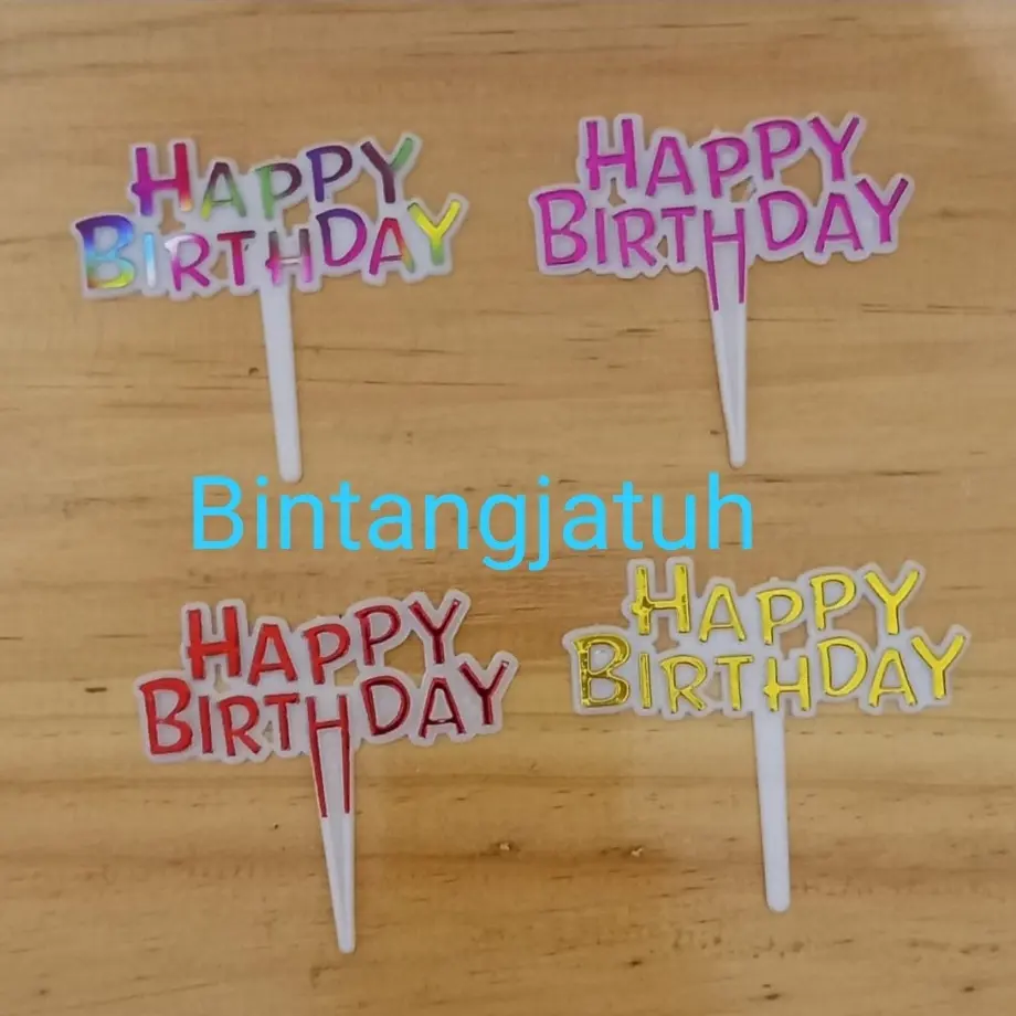 Cake Topper Happy Birthday Mini