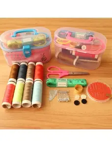 Set Alat Jahit mini - Peralatan Menjahit Benang Jarum Kancing Meteran