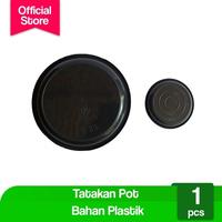 Gambar Tatakan Pot Polos Alas Bunga Tanaman - 12 cm (Hitam) dari Potme Farm Kota Denpasar 2 Tokopedia